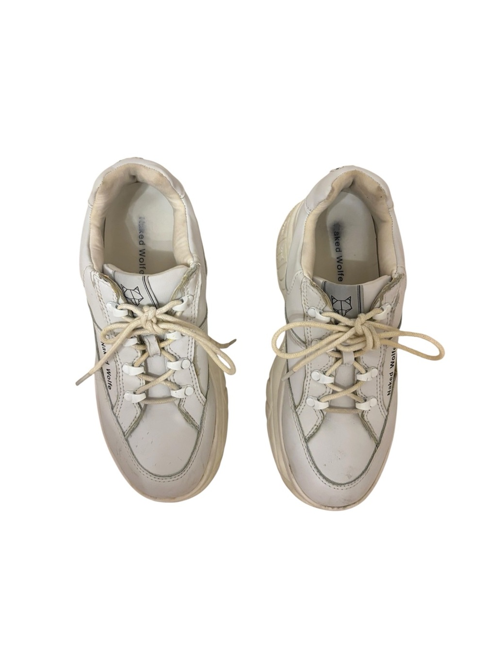 Naked Wolfe White Chunky Platform Sneakers 👟 - Picture 6 of 16